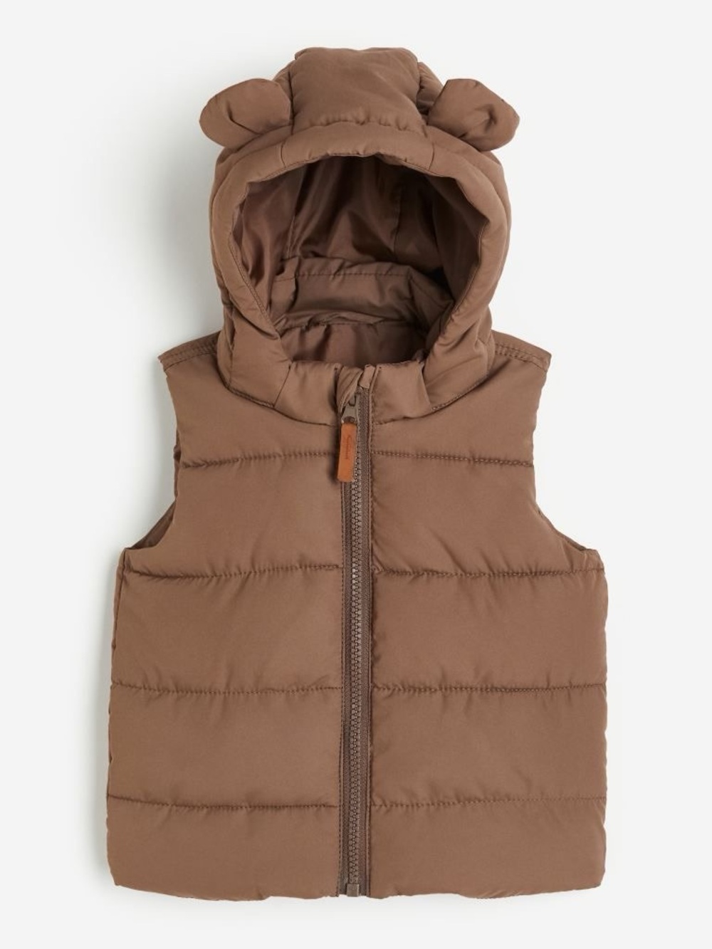 Toddler Puffer Vest with Bear Ear Hood